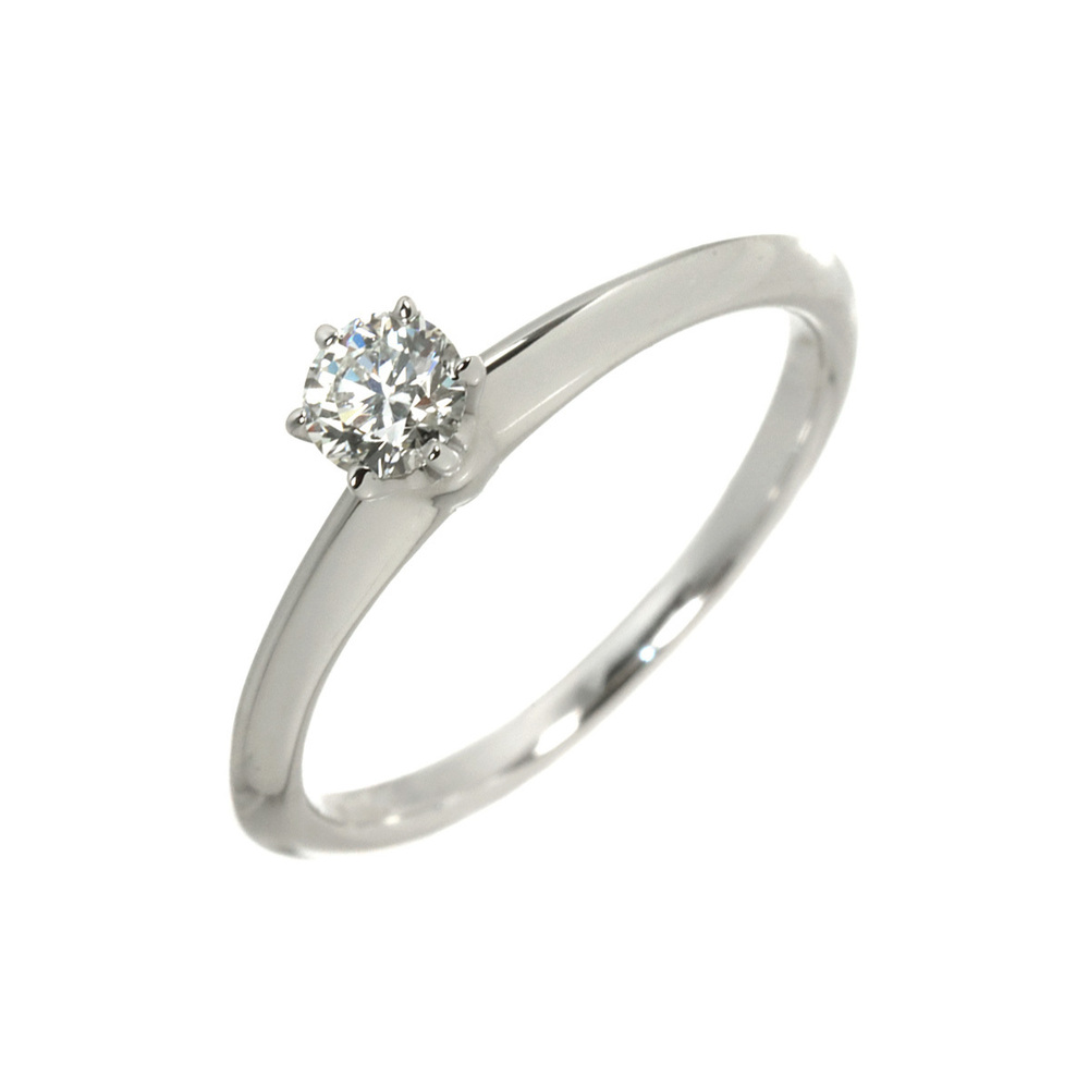 Tiffany & Co. Solitaire Diamond Ring, 0.23ct, I VVS1, 3EX, Platinum.